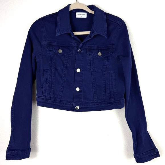 Cotton Citizen crop denim jacket size S - Picture 1 of 8